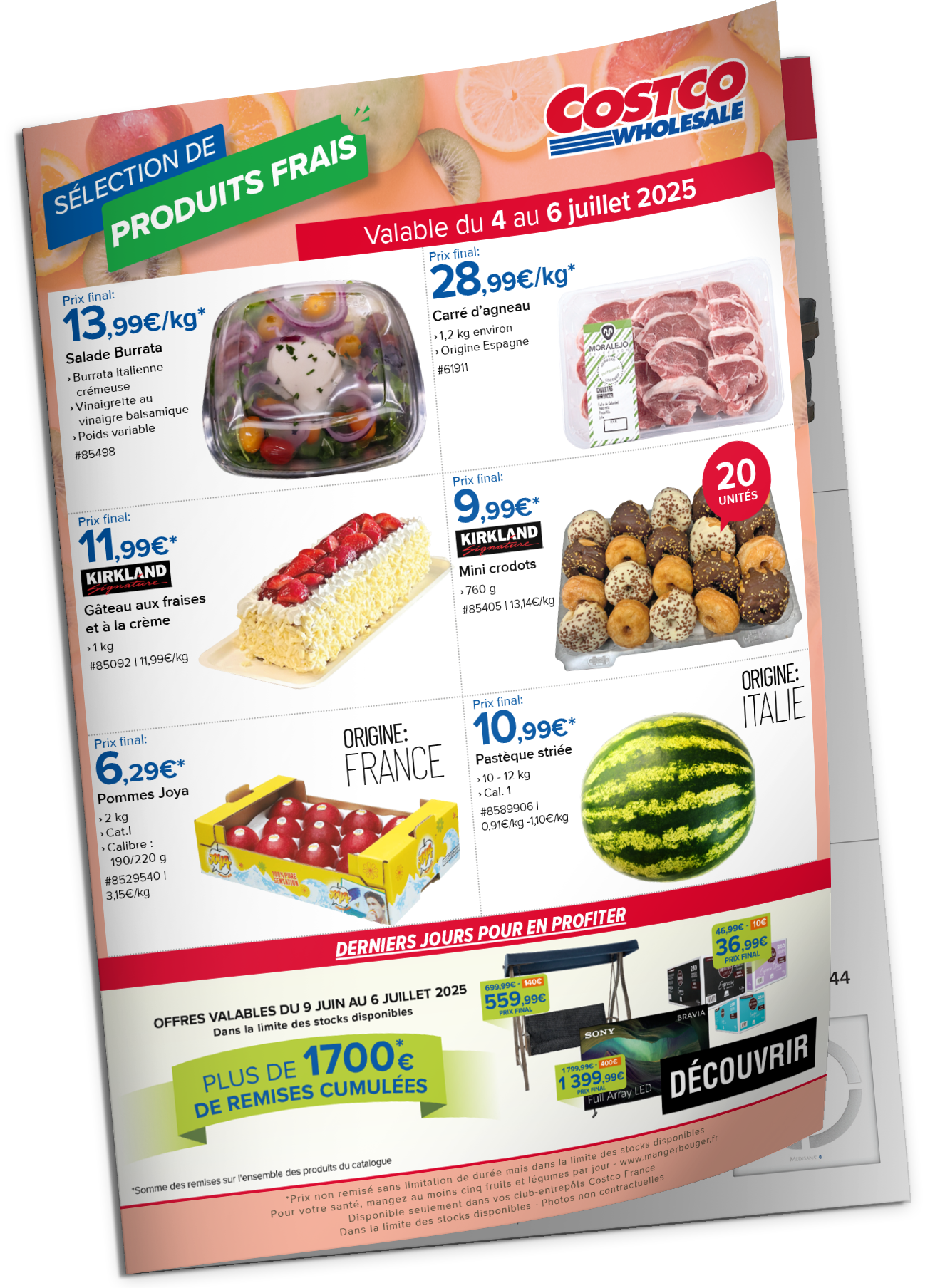 Catalogue produits frais