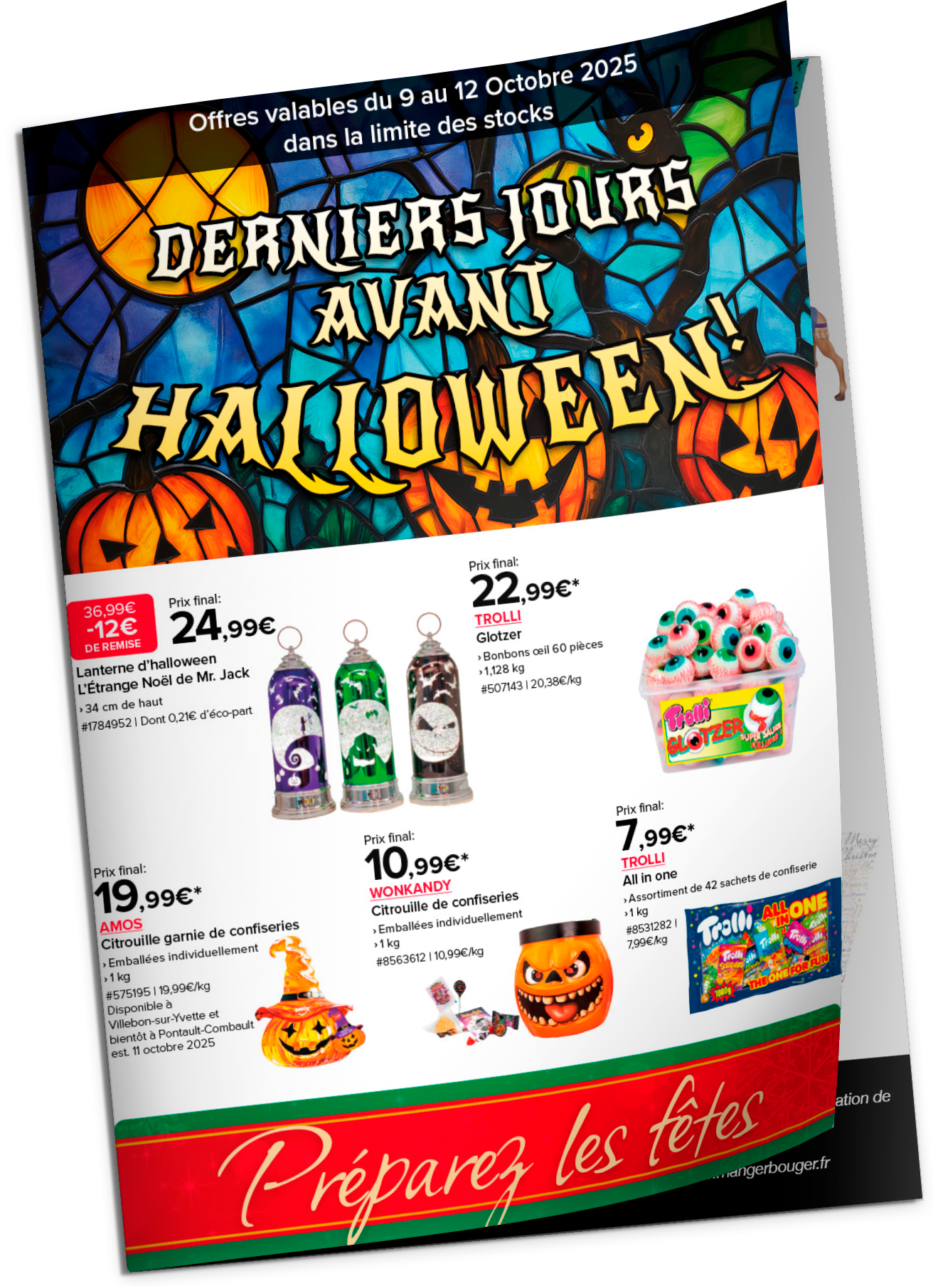 Dearniers jours avant Halloween