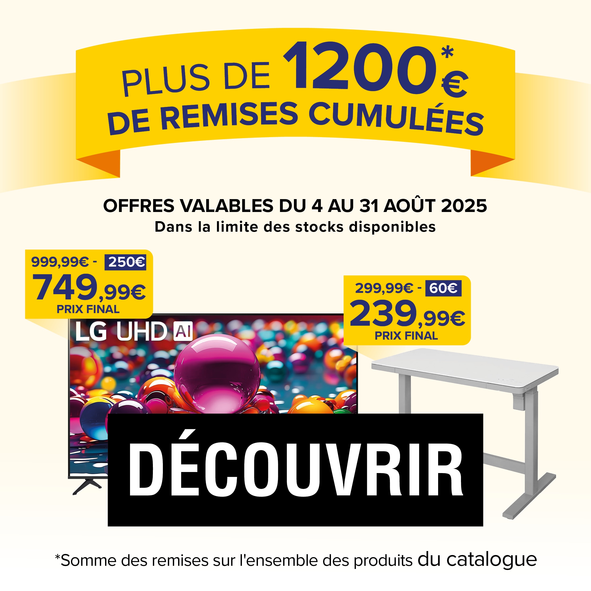 Catalogue du mois aout