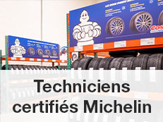 Techniciens certifies Michelin